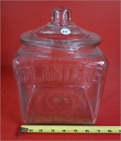 Planters Peanut glass canister