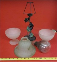 Vases, Candle lamp, bulb and glass shade
