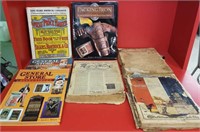 Late 1800s catalogs & collectors books
