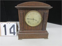 Wood case mantel clock