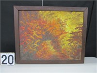Framed oil on canvas