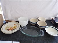 Glasbake,Pyrex,Mikasa Stoneware