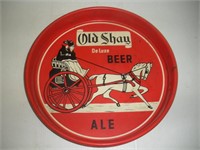 Vintage Old Shay Metal Beer Tray  13 Inch