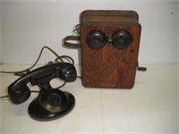 Vintage Kellogg Crank Phone With Internals