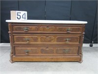 Victorian marble top bureau