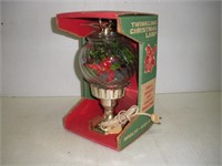 Vintage Twinkling Christmas Lamp  10 Inches Tall