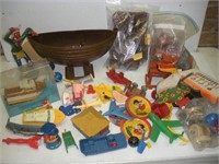 Assorted Vintage Toys & Toy Parts  Several