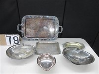 6 pieces of silver plate