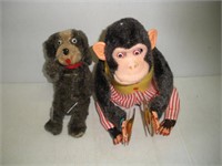 Vintage Circus Monkey & Bear - Damaged