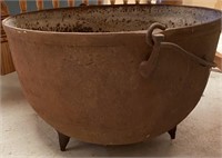 LARGE CAST IRON CAULDRON