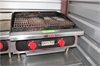 Gusto 2-Burner Char-Broiler, 24"