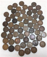 60 INDIAN HEAD PENNY COLLECTION