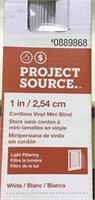 NEW PROJECT SOURCE 1 INCH CORDLESS VINYL BLINDS