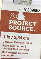 NEW PROJECT SOURCE 1 INCH CORDLESS VINYL BLINDS