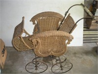 Vintage Wicker Stroller