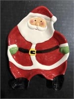 SANTA CLAUS PLATE BY HOLIDAY MARKET