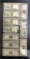 LOT OF (11) JAPANESE GOVERNMENT 5 PESOS WAR NOTES