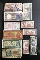LOT OF (10) MISCELLANEOUS WORLD CURRENCY BANK NOTE