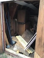 Wood, Contents Of Shed Except Corn Sheller