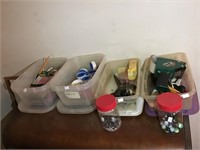 Marbles, Clippers, Tape, Office Supplies