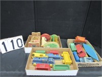 Vintage wooden toy trans & related