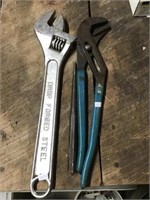 Plumber Pliers, 18in Adjustable Wrench
