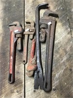 Pipe Wrenches And Crow Bar