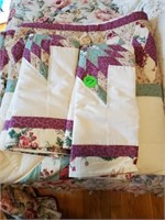 STAR QUILTED SPREAD - SHAMS