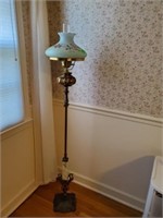 BEAUTIFUL HANDPAINTED SHADE - FLOOR LAMP
