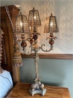 Decorative Lamp with Metal Filigree Shades