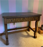 Antique Wood Library Table