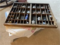 Wood Printers Tray w/ Miniatures, Bed Tray