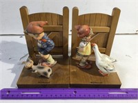 Authentic Hummel Bookends, Boy and Girl