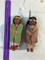 2-Skookum Native Female Dolls