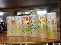 Floral Tumbler Set, Federal?, Swanky Swigs