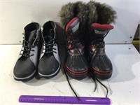 2-Pair boots size 8