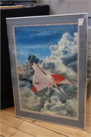 FRAMED AVRO ARROW PRINT BY ROBERT B. CURRY