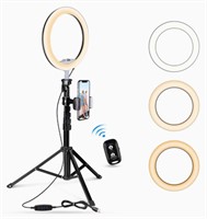 NEW Ubeesize 8"Selfie Ring Light with Tripod Stand