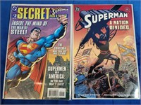 Two DC comic books