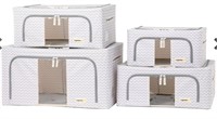 NEW OrganizeMe Collapsible Storage Bins (4-Pack),