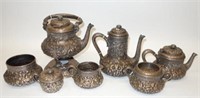 WILLIAM WILSON STERLING COFFEE/TEA SERVICE (7) PCS