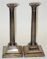 PAIR OF ENGLISH STERLING CANDLESTICKS