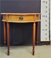 Beautiful D-Shape wooden side table 31.5" × 16" ×