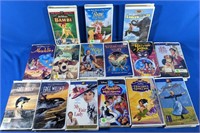15 Hard Cover VHS Tapes