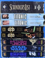 Star Wars, Titanic ad Schindler's List VHS tapes