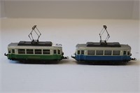 TWO ELECTRIC CABLE CARS 5"