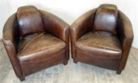 PAIR ART DECO STYLE CHAIRS
