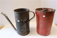 SAP BUCKET AND HUFFMAN FUEL CONTAINER WITH