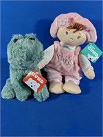 NEW "My First Dolly" 10" and 8" Frog by Gund