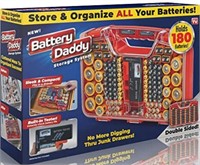 Ontel Battery Daddy 180 Battery Organizer and